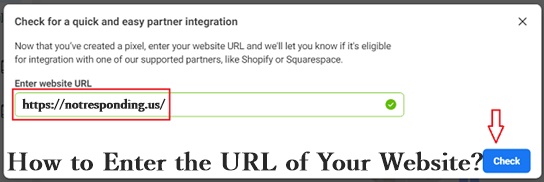 Enter the URL of your website 1