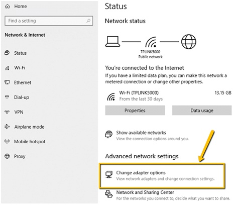 How to Fix Dns Probe Started Error step 1