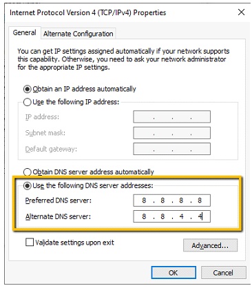 How to Fix Dns Probe Started Error step 5