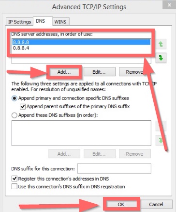 How to Resolve the DNS Address Could Not Be Found error step 2
