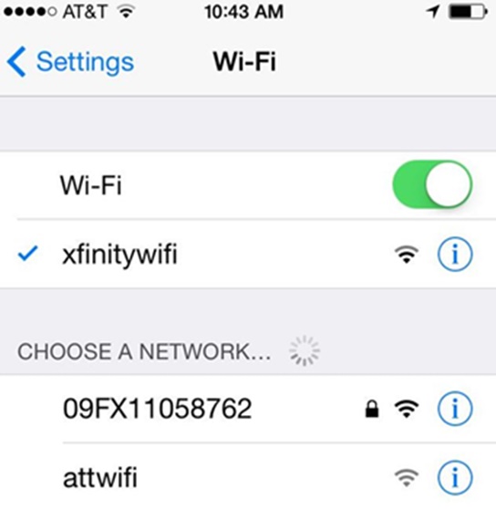 Make Sure Youre Connected to The Xfinity Network