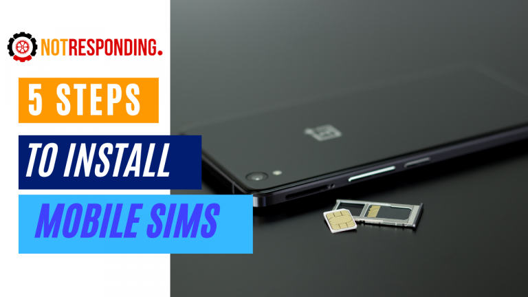 Steps to install mobile sims