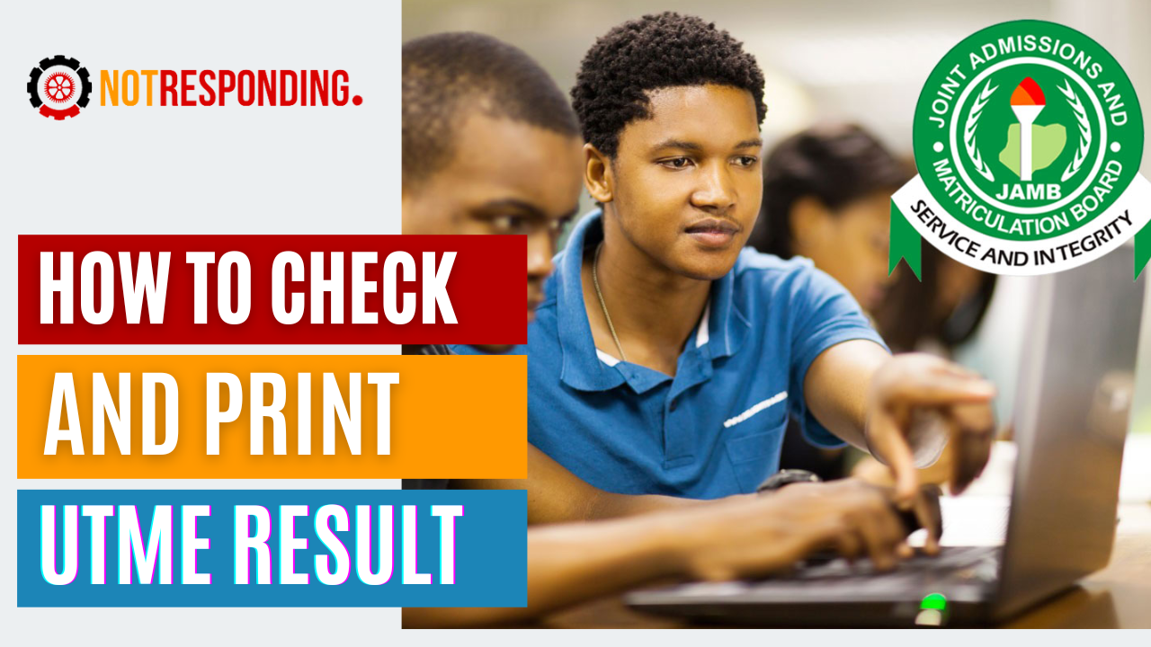 how to check and print utme result