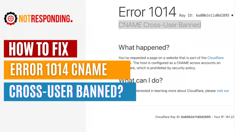 How to Fix Error 1014 CNAME Cross-User Banned?
