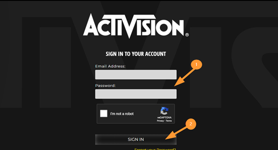 how to fix error connecting to the activision account step 3