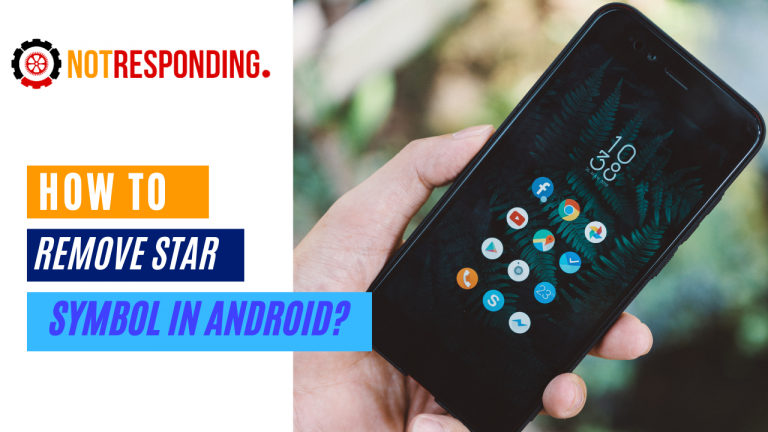 how to remove star symbol in android